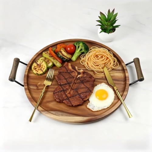 Serving Tray Handles, Wood and Metal Side Fixing Handles for