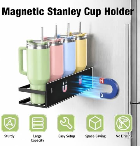 SMRCAD 4 Pack Iron Magnetic Bottle Holder, 20/30/40 oz