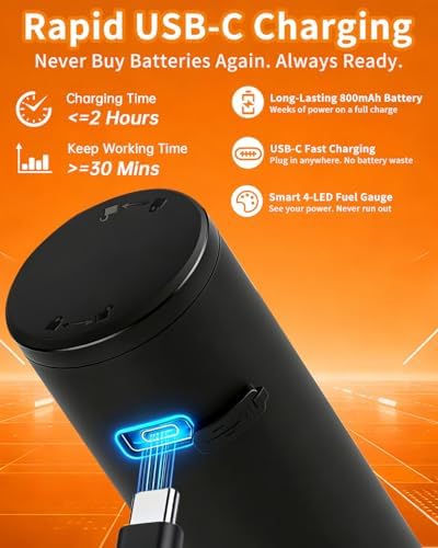 Aotto 2-in-1 Electric Salt and Pepper Grinder Set
