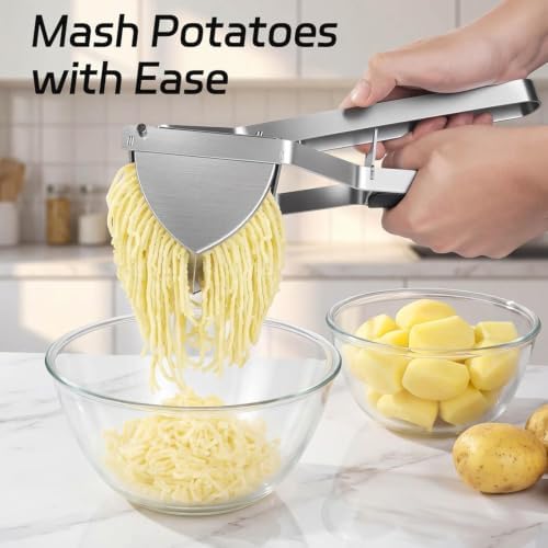 Potato Ricer Stainless Steel 22oz Large Mashed Potato Ricer for Masher