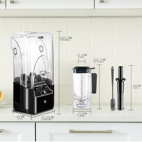 Commercial Blender for Smoothies, 2200W, 2200 ML