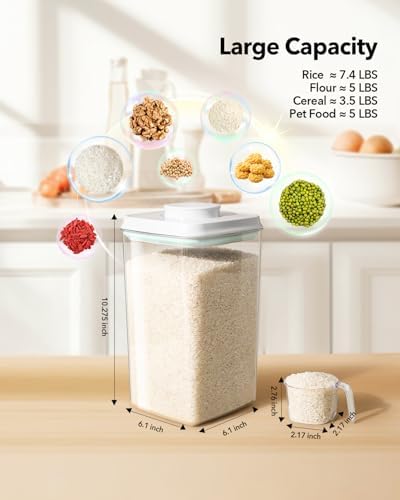 Ankou Airtight Food Storage Container with Pop Lid & 130ml Scoop