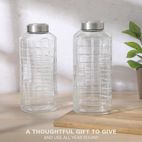 Gibson Home Whistler Peak 2 Pack 60 OZ (1.8 Liters) Large Embossed