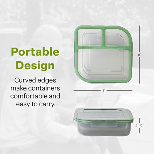MyGo Container Assorted Size To-Go Food Containers, Pack Of 3