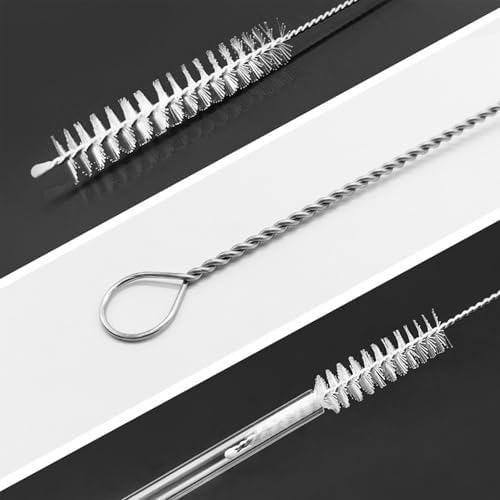 Straw Cleaner Brushes Sets, 8inch Different Diameters 10 Pieces, for