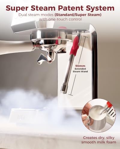 Tuni E2 Gen3 Espresso Machine with G3 64mm Grinder, Ivory