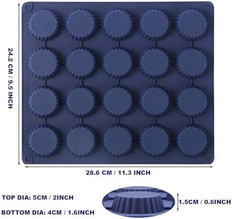 Peanut Butter Cup Molds, King-Size Chocolate Molds, Silicone Mold for