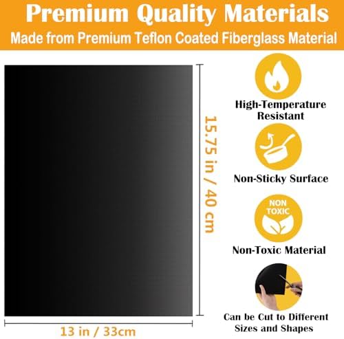 Dailyart Grill Mats for Outdoor Grill, Grill Mat Non Stick Set of 5