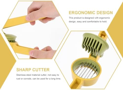 Manual Fruit Slicer, Multipurpose Egg and Strawberry Cutter Kitchen