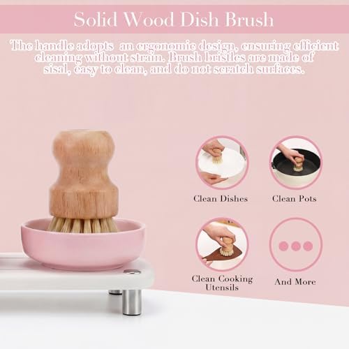 Pink Hands Glass Soap Dispenser