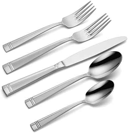 Oneida Amsterdam 45-Piece 18/0 Silverware Set for 8, Flatware