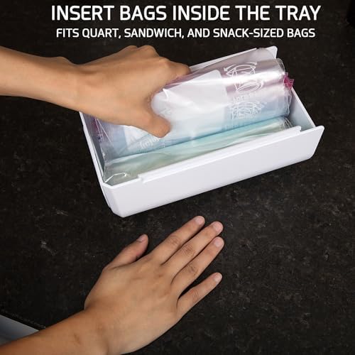 ELYPRO Under Cabinet Sandwich Bag Holder & Dispenser