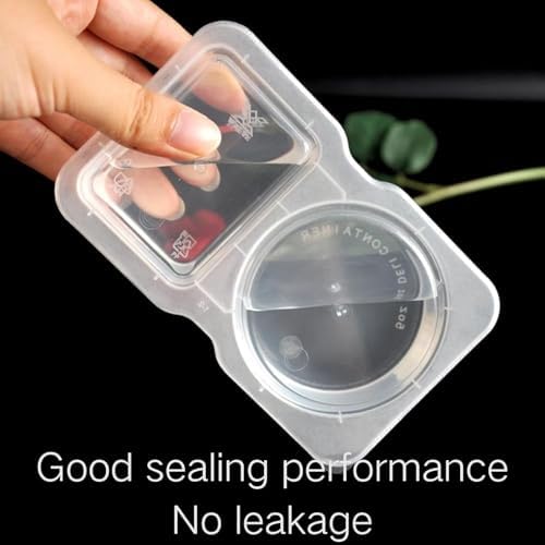 Lotusland 20PCS Double Compartment Condiment Container, Portable