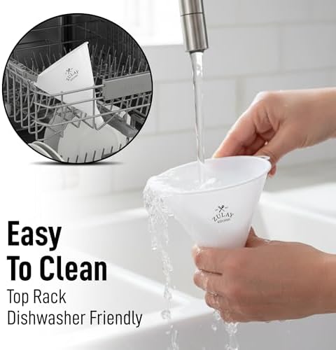 Zulay Kitchen 3-Piece Funnel Set, for Kitchen Use Filling Bottles