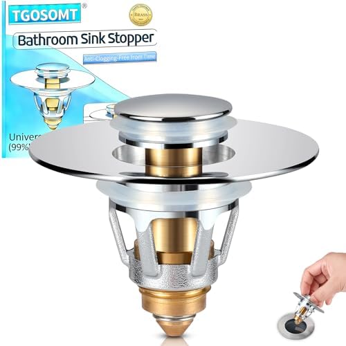 TGOSOMT Bathroom Sink Drain Strainer Stopper