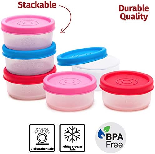 SIGNORA WARE Condiment Containers with Lids- 6 pk. 1.3 oz.Salad