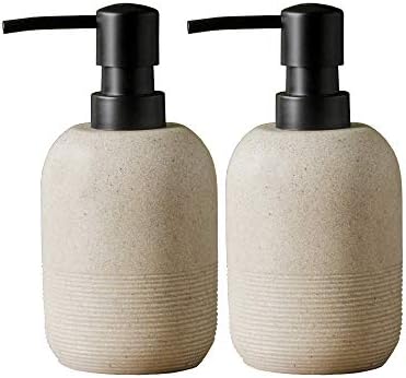 GalDal Beige Hand Soap Dispenser Set, 10.6oz.