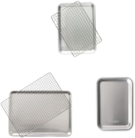 Nordic Ware Naturals® Quarter Sheet with Oven-Safe Nonstick Grid &