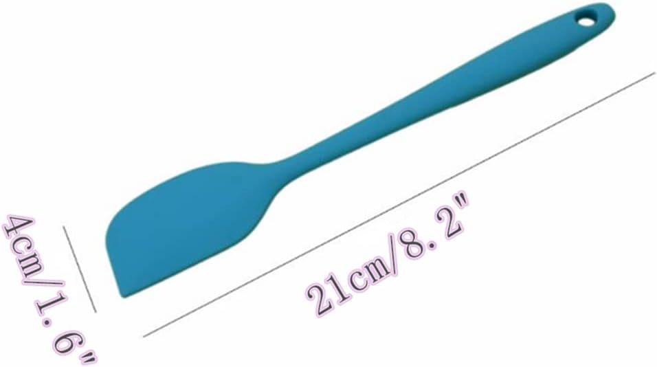 8 Piece Heat Resistant Silicone Spatula Set Non Stick Rubber Spatula Kitchen - Image 2