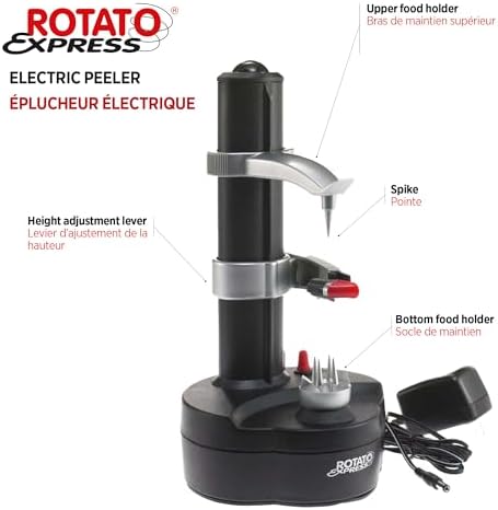 Starfrit Rotato Express Electric Peeler for Potatoes, Fruits &