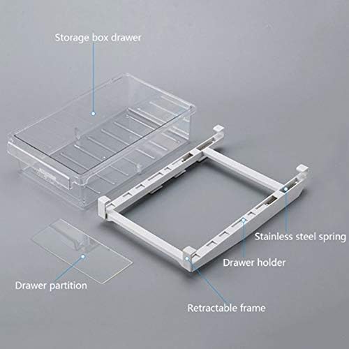 Refrigerator Organizer Bins - Fridge Pull Out Bins Snap on Drawer