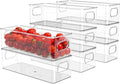 Set of 8 Refrigerator Pantry Organizer Bins - Stackable Fridge