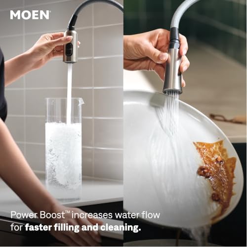 Moen Swyre Spring Pulldown Kitchen Faucet, Spot Resist Stainless