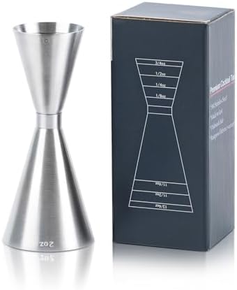 Lexenic 1oz/2oz Japanese Jigger, Dual Marking,1 Pack