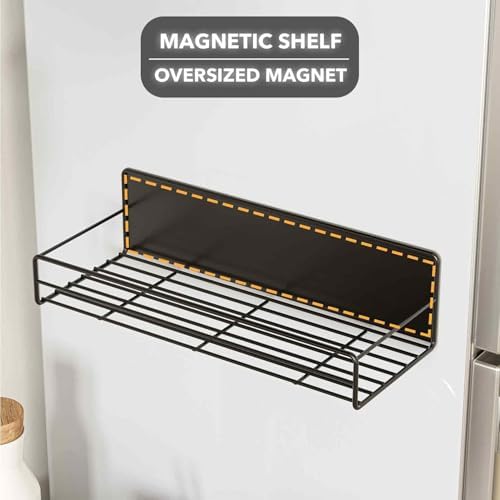 SpaceAid 2 Pack Magnetic Spice Rack with 24 Spice Jars
