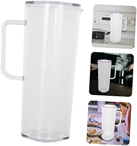 Fridge Water Pitcher 1200ml Acrylic with Handle and Lid