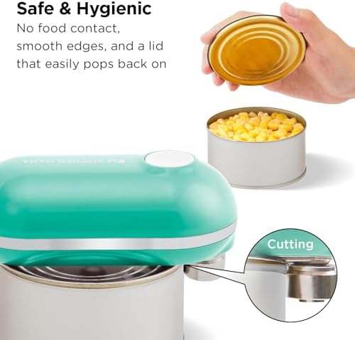 Kitchen Mama Mini Plus Electric Can Opener, Teal
