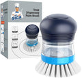 MR.SIGA Soap Dispensing Palm Brush, 1 Pack, Navy/Blue
