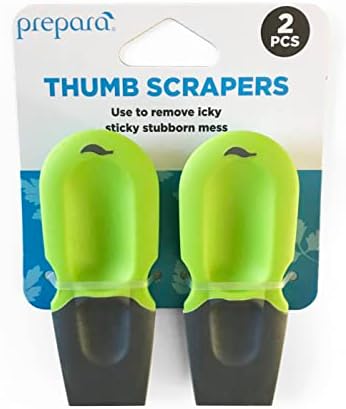 Prepara Thumb Scraper, Green/Gray,Set of 2
