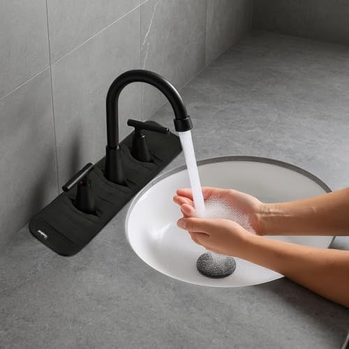 Faucet Mat for Bathroom Sink - Easy to Clean, Anti-Slip Splash Guard