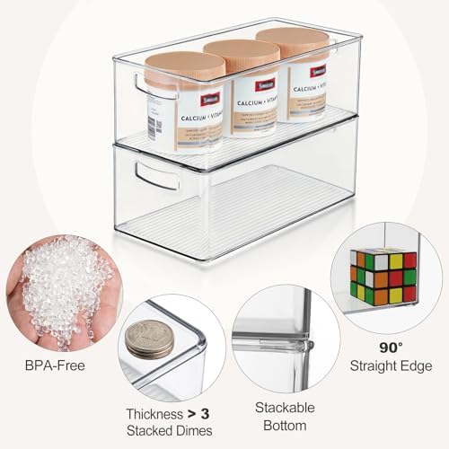 Hudgan 8 Pack Freezer Organizer Bins