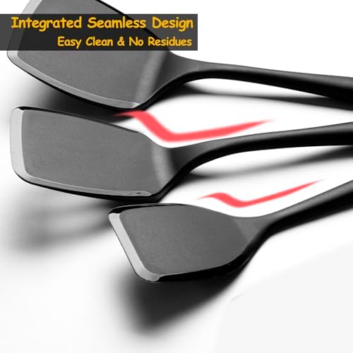 Vovoly Silicone Spatula Set,600°F Heat Resistant Solid Turner, 2Pc