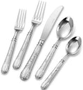 KEAWELL Premium Versailles 20-Piece Royal Silverware Set (20, Silver)