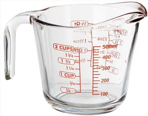 2 Cup Clear Glass Measuring Cup, 500mL