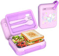 Kids Bento Lunch Box for Boys & Girls – 4-Compartment Leak-Proof Lunch