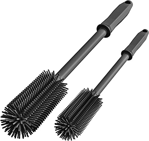 Long Silicone Bottle Cleaning Brush | 2 Pack| 16”+13”Water Bottle