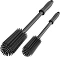 Long Silicone Bottle Cleaning Brush | 2 Pack| 16”+13”Water Bottle