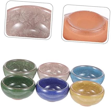 PartyKindom Ceramic Essential Oil Blending Bowl Set, 6 Piece Thai