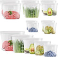 Silicone Reusable Food Bags, Family Storage Set, 10 Pack, 100%