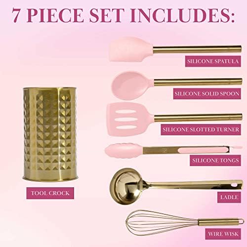 Paris Hilton 7-Piece Silicone Cooking Utensil Set