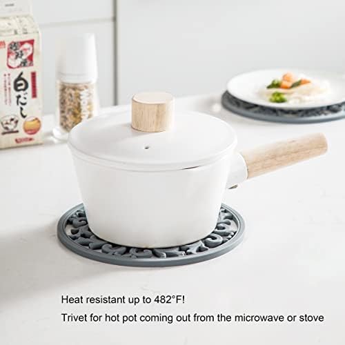 Extra Thick Silicone Trivet Mat for Hot Dishes, Hot Pots and Pans, Pot