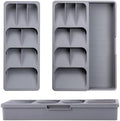 Plastic Expandable Silverware Drawer Organizer