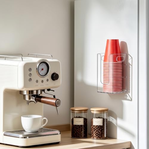Cup Dispenser, Wall Mount, Fits Cups Up to 18 oz