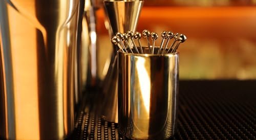 Lexenic Cocktail Picks Set with Holder, 304 Stainless Steel Martini
