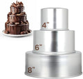 Aunt Shannon's Kitchen Tall Round Cake Pans - 4-inch, 6-inch, 8-inch