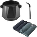 CAFEMASY Espresso Coffee Knock Box and Barista Cleaning Towel Set